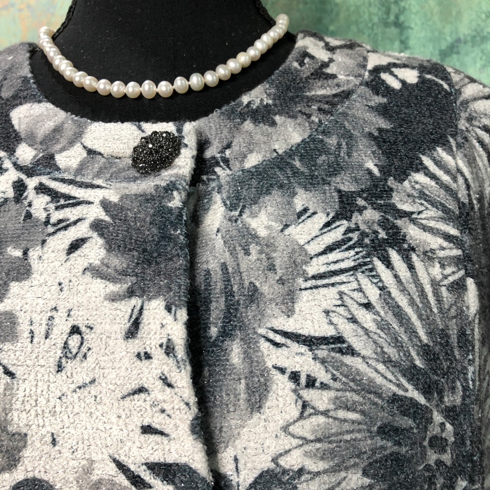 📌Susan Graver Floral Beautiful long Jacket - Picture 4 of 8